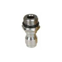 1/4" Quick Connector 14mm Male to 1/4" Quick Connector Pressure Washer Soap Sprayer Snow Foam Lance Adapter Stainless Steel - 13Thirteen