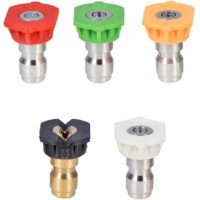 1/4 Quick Plug Pressure Washer Fan Nozzle Tip Water Pipe Connection Nozzle -5pcs