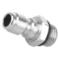 1/4'' Quick Release Connector, 14mm Male to 1/4 Inch Quick Release Pressure Washer Soap Sprayer Adapter, Snow Foam Lance Stainless Steel Coupler