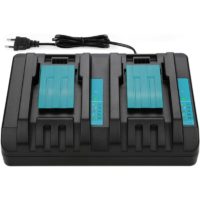 14.4V~18V 4A Dual Port Charger for Makita DC18RD Makita 18V Li-ion BL1850 BL1850B BL1840 BL1840B BL1830 BL1415 BL1430 BL1440 Fast Charger