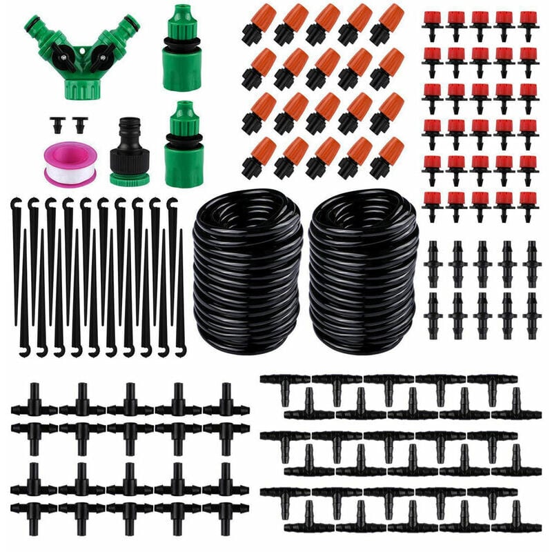 149 Pcs Garden Irrigation System Kit Automatic Watering 30m Drip Hose for Flowers Plants