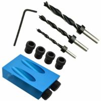 15 Degree Angle Drilling Kit for Wood with Jig Guide Drill Bits and 6/8/10mm Holes