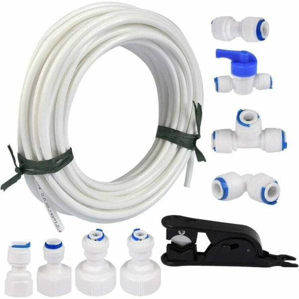 15 m water supply hose universal connection set for side by side refrigerators. Refrigerator hose, water hose connector (1/4,1/2,3/4)