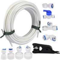 15 meters water supply hose tube and refrigerator connector kit for European-style refrigerator double refrigerator (1/4 pipe)