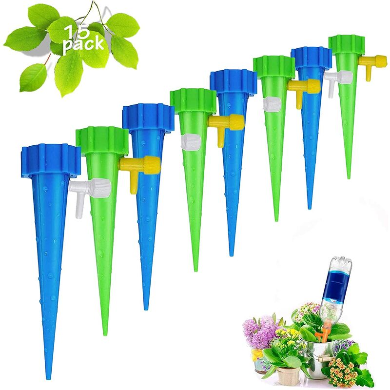 15 pcs drip irrigation kit, garden plant sprinkler, automatic plant sprinkler, garden plant watering system, for indoor and outdoor garden