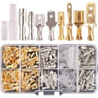 150 pcs 2.8mm 4.8mm 6.3mm Wire Connector Spade 3.9mm Bullet Connectors Kit Male and Female Quick Wire Splice Crimp Terminal Block for diy Electric