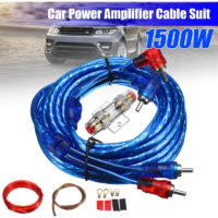 1500W 8GA agu Fuse Car Amplifier Wire Wiring Kits Audio Subwoofer amp Connection Cable Kits Car Accessories