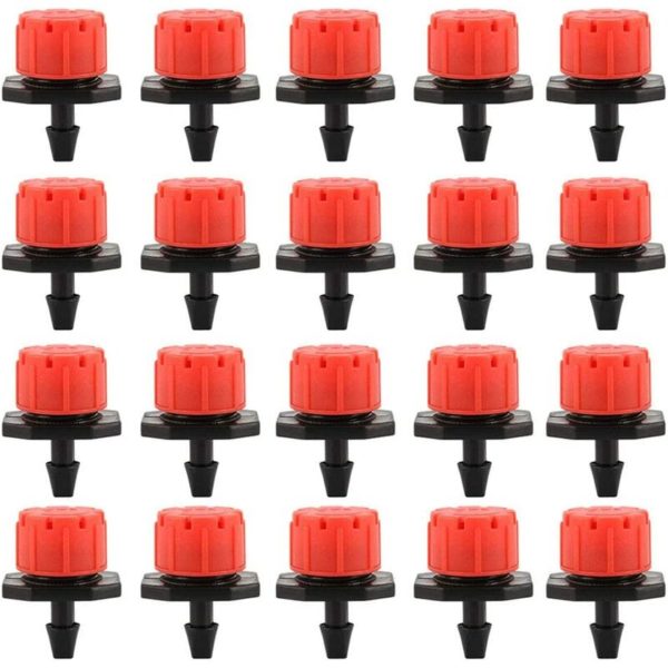 150PCS Drip Irrigation Drippers, Garden Emitter Sprinkler Nozzles, 360° Adjustable Automatic Drip Irrigation for Plant Greenhouse Lawn diy