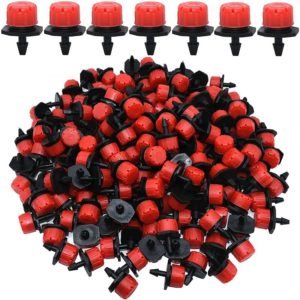 150Pcs Drip Irrigation Drippers, Garden Emitter Sprinkler Nozzles, 360° Adjustable Automatic Drip Irrigation for Plant Greenhouse Lawn diy