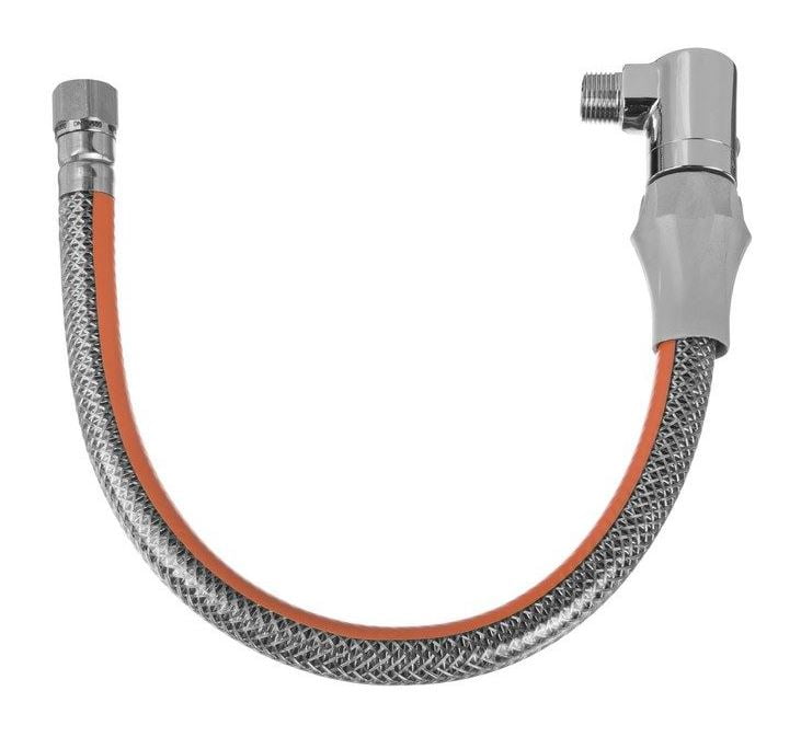 150cm Gas Connection Pipe DN12 G1/2' bsp Male x Female Quick Release Elbow