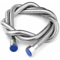 150cm Long Shower Hose Stainless Steel Shower Hose Extension 1.5m - Flkwoh