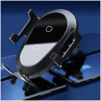 15W Qi Induction Car Charger, Fast Wireless Car Charger Auto Clip Type Air Outlet Clip Holder