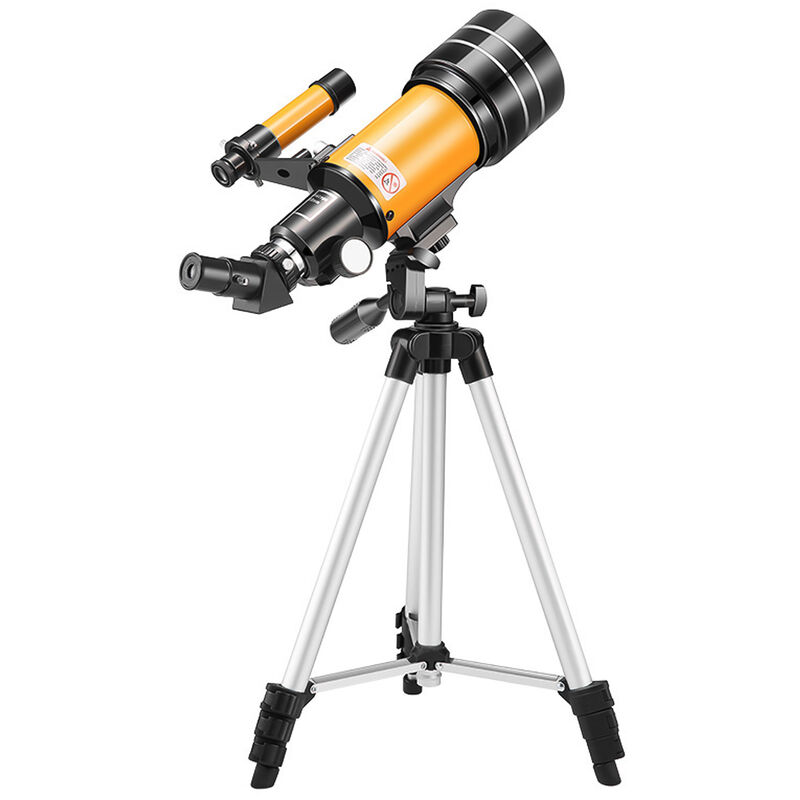 15X-150X 70mm Large Aperture Astronomic Refracting Monocular Telescope with Tripod Eyepiece Dust Cover Teleconverter Finder Scope for Star Gazing