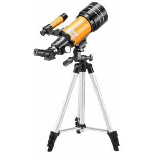 15X-150X 70mm Large Aperture Astronomic Refracting Monocular Telescope with Tripod Eyepiece Dust Cover Teleconverter Finder for Star Gazing Bird