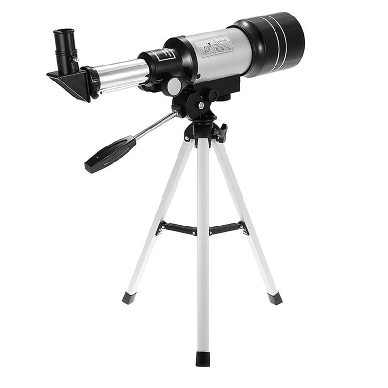 15X-150X 70mm Large Aperture Refracting Astronomic Monocular Telescope with Tripod Eyepiece Moon Filter for Star Gazing Bird Watching - Black