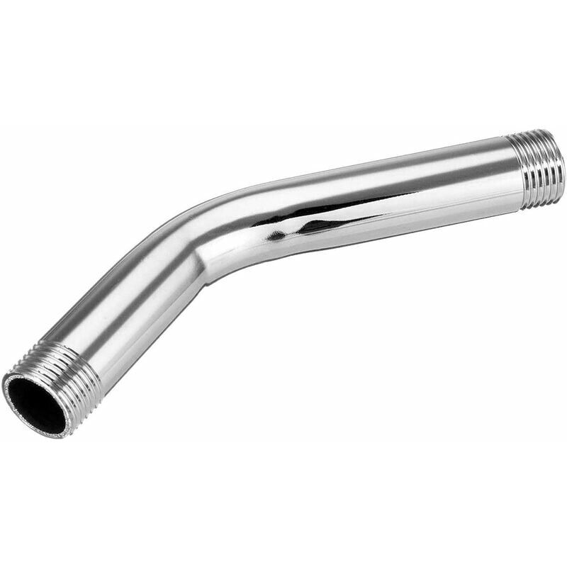15cm G1 / 2 Stainless Steel Shower Head Extension Angled Shower Arm Supplementary Hose