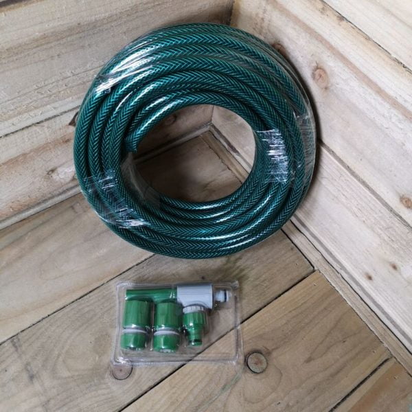 15m Garden Hose and Spray Nozzle Set