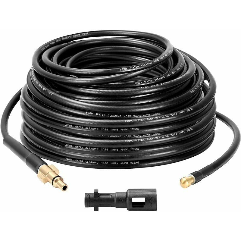 15m High Pressure Washer Hose for Karcher K-Series (K1-K7) & Lavor Drain Cleaning Hose Drain Clog Dredging and Cleaning Heavy Duty Washer Hose with