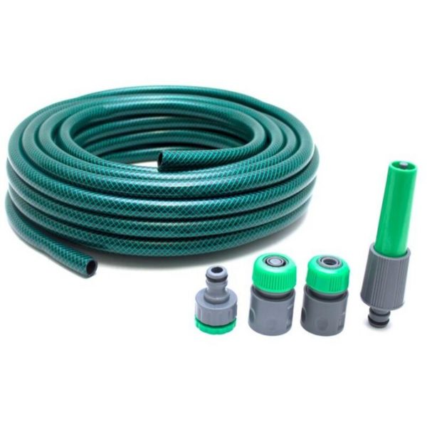 15m Multi Purpose Hosepipe with Fittings - Eden