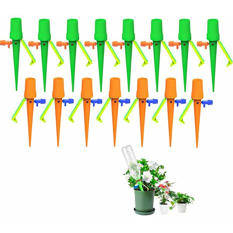 15pcs drip irrigation set, adjustable water valve for automatic watering, suitable for watering indoor and outdoor plants