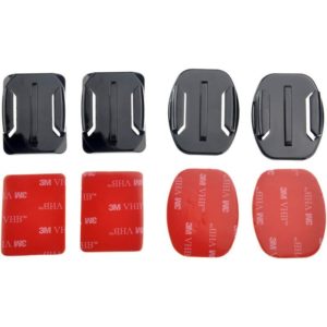16 PCS Helmet 3M Adhesive Pads Sticker Flat Curved Mounts Accessories kit for GoPro Hero 8 7 6 5 4 3+ 3