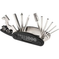 16 in 1 Multifunction Folding Bike Bicycle Mechanic Combination Repair Tool Kit with Allen Hex Wrench Multi Socket Wrench Screwdriver for