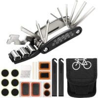16-in-1 Multifunctional Bike Repair Tool, Portable Folding Bike Multi Tool Kit, High Quality Stainless Steel Bike Repair Kit and Maintenance Kit