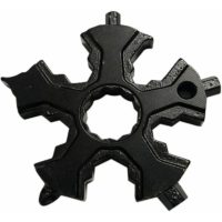 16 in 1 Snowflake Multi Tool Portable Carrying Hand Map Bottle Opener Keychain Cycling Bicycle Acces