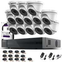 16CH cctv kit dvr 1080P & 13 x 2.0MP Full hd 1080P 2.8mm Wide Angle Dome cctv Cameras ir 20M Night Vision 1080P Output, Motion Detection,