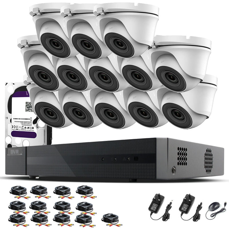 16CH cctv kit dvr 1080P & 13 x 2.0MP Full hd 1080P 2.8mm Wide Angle Dome cctv Cameras ir 20M Night Vision 1080P Output, Motion Detection,