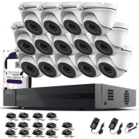 16CH cctv kit dvr 1080P & 14 x 2.0MP Full hd 1080P 2.8mm Wide Angle Dome cctv Cameras ir 20M Night Vision 1080P Output, Motion Detection,