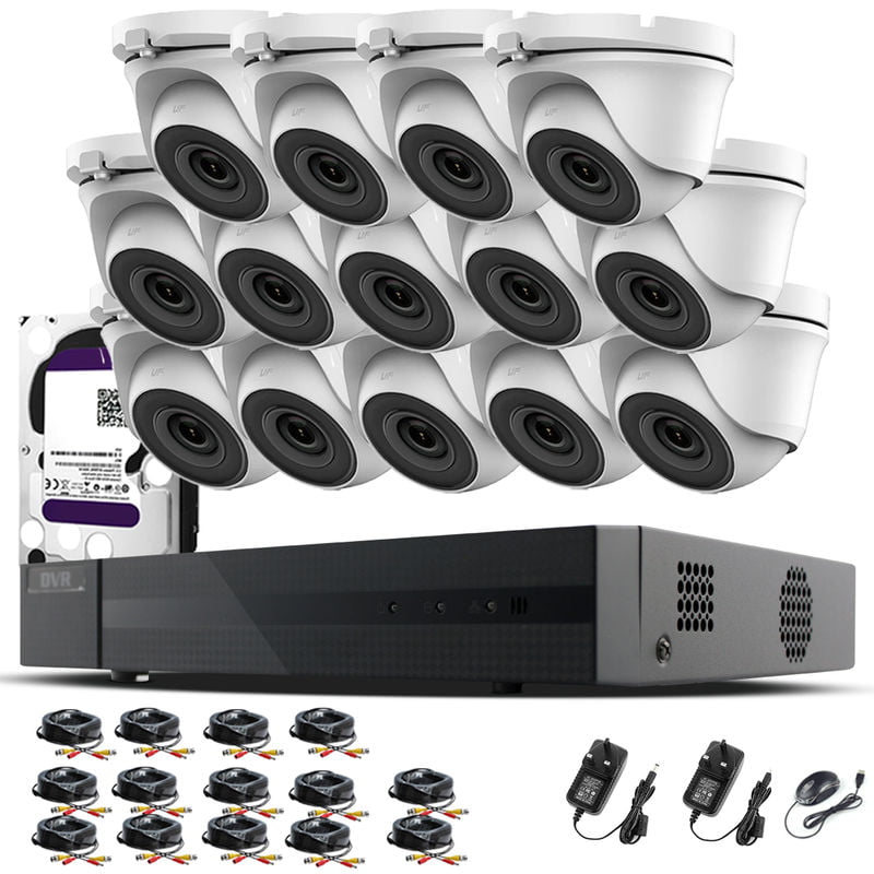 16CH cctv kit dvr 1080P & 14 x 2.0MP Full hd 1080P 2.8mm Wide Angle Dome cctv Cameras ir 20M Night Vision 1080P Output, Motion Detection,