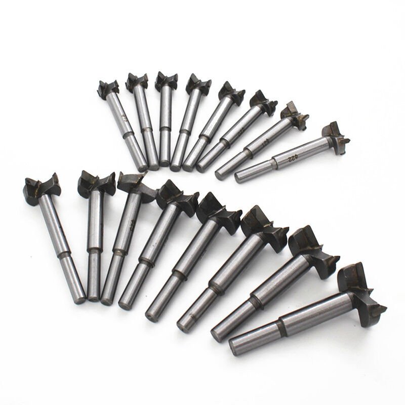16pcs 15-35mm Alloy Hole Opener Flat Wing Drill Bit Kit Woodworking Cutting Tools