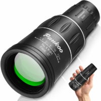 16x52 Dual Focus Binoculars Zoom Monocular hd Mini Telescope Spotting Scope Double Optical Lens Green Armoring Ideal for Golf, Camping, Hiking,