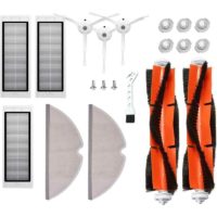 17 Spare Parts Kit for Roborock S50 S51 S55 S5 S6 - Accessories for Xiaomi mi Mijia Robot Vacuum Cleaner - Main Brush, Side Brush, hepa and Mopa