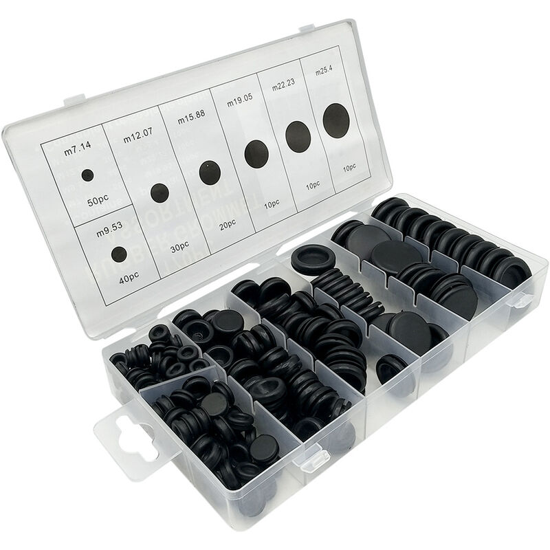 170pcs boxed single sided rubber protection coil output ring on coil seal ring set