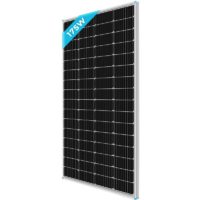 175 Watt 12 Volt Monocrystalline Grid Large System Residential Commercial House Cabin Sheds Rooftop, 175W, Marine Boat, Caravan, rv, Multi-Panel