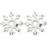 18 In 1 Snowflake Multi Tool Men And Women Idea Gift Stainless, 2pcs-