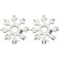 18 In 1 Snowflake Multi Tool Men And Women Idea Gift Stainless, 2pcs Thsinde