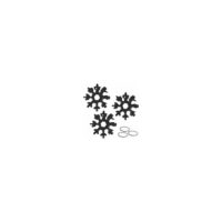 18-In-1 Snowflake Multi-Tool, Stainless Steel Snowflake Wrench, Wrench Screwdriver Bottle Opener Allen Wrench,(Black) 3Pcs