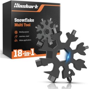 18 in 1 Snowflake Multi Tool Gift for Men Gadgets Cool Tool Christmas Gifts Advent Calendar 2020 Small Gift for Dad Husband Women (Black) - Flkwoh