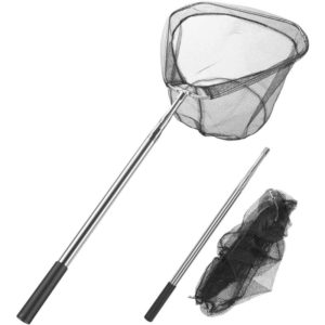 180cm Fishing Landing Net/Foldable Retractable Telescopic Fishing Pole Aluminum Alloy