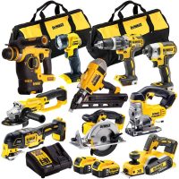 18V 10 Piece Power Tool Kit with 2 x 5.0Ah Batteries T4TKIT-881:18V - Dewalt