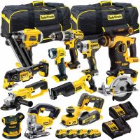 18V 12 Piece Power Tool Kit with 4 x 5.0Ah Batteries T4TKIT-839:18V - Dewalt