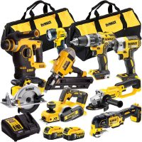 18V 9 Piece Power Tool Kit with 2 x 5.0Ah Batteries T4TKIT-880:18V - Dewalt
