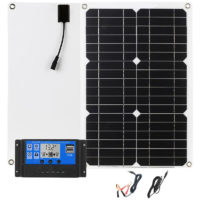 18W Portable Solar Battery Charger & Maintainer For Automobile Car Rv