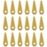 18pcs 49 19 1mm Robotic Mower Replacement Blade Anti-rust Durable Mower Cutter for Lawn Robotic Blade Lawn Mower Replacement Blade Auspicious