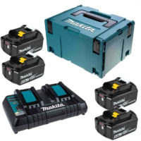 198095-6 18V Power Source Kit with 4x 6.0Ah Batteries & DC18RD Charger - Makita