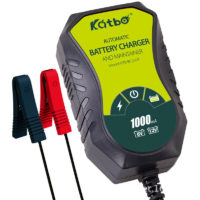 1A car battery charger, 6V/12V trickle charger, automatic battery charger, portable intelligent charger for car, motorcycle, car, truck, car, boat,