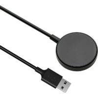 1PC, Charger Cable Compatible with S-sung G-laxy Watch 4/3/Active 2/Active/Gear S3/Gear Sport (Black, 3.3ft/1m)